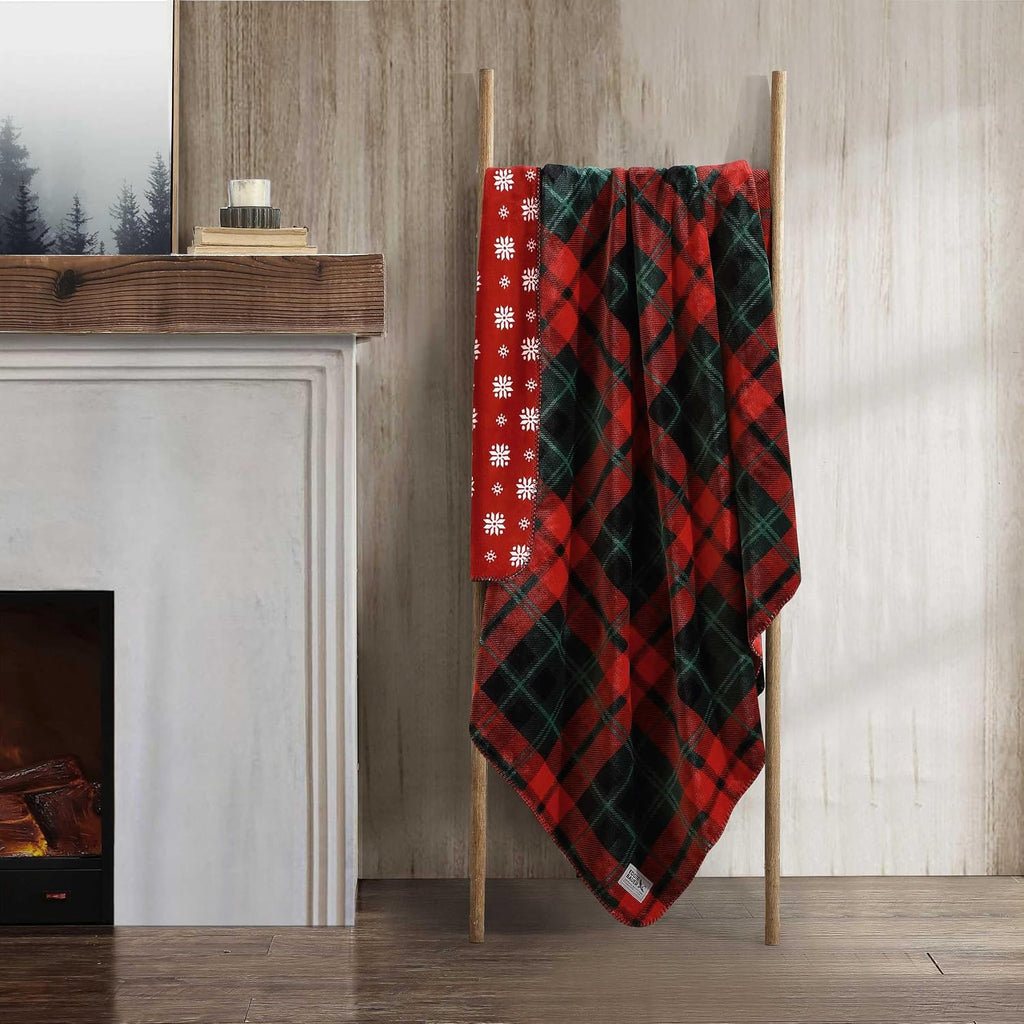 Eddie Bauer - Soft Throw Blanket, Reversible, for Bed & Couch, 60X70