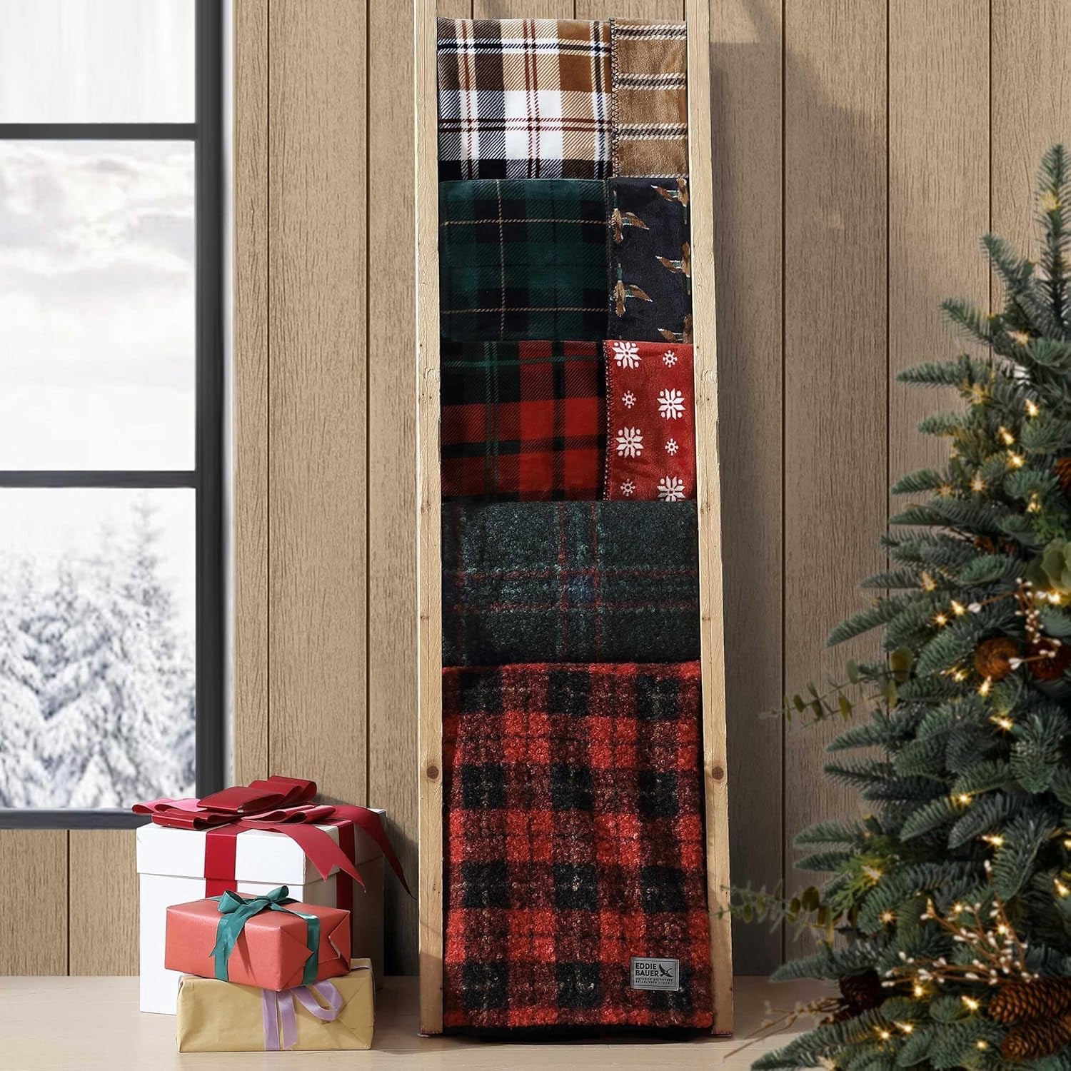 Eddie Bauer - Soft Throw Blanket, Reversible, for Bed & Couch, 60X70