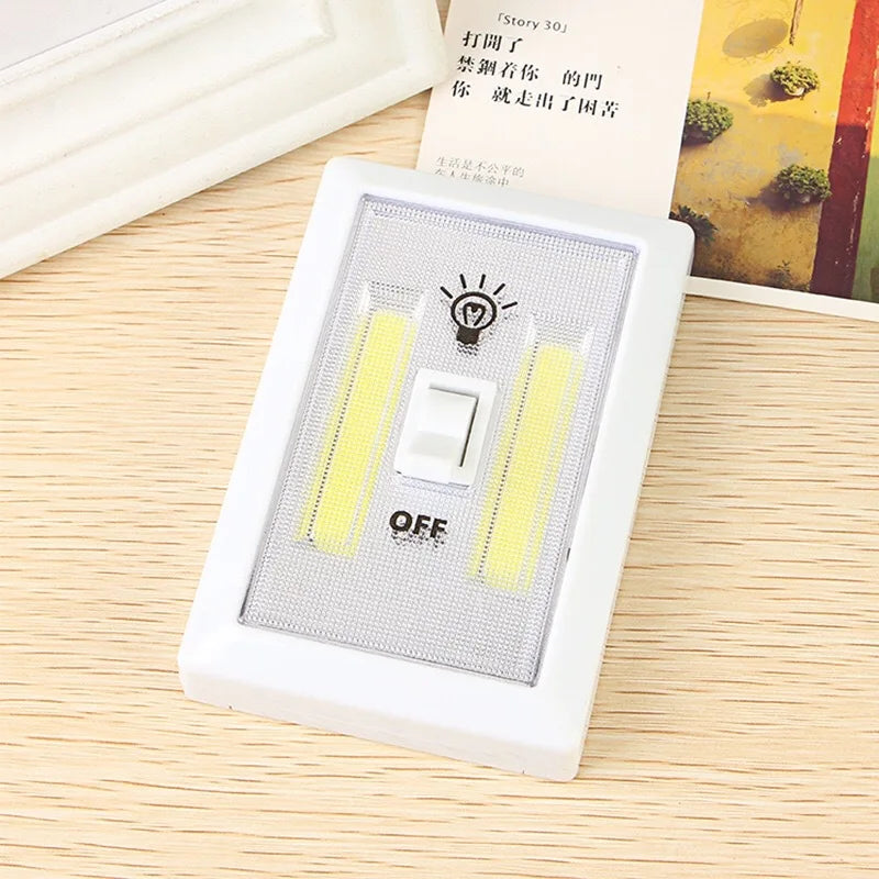 COB LED Indoor Lighting Wall Lamp Modern Home Simple Magnetic Switch Cordless Mini Lighting for Wardrobe Hallway Cabinet Garage