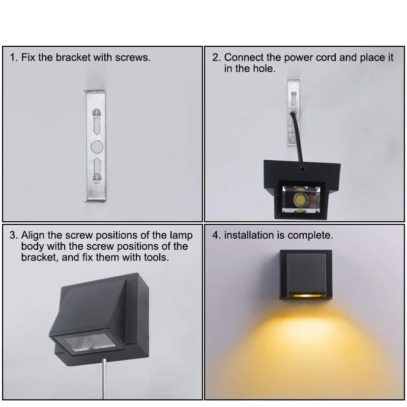 Modern 3W 6W LED Wall Lamps Indoor Wall Lights Bedroom Balcony Garden Porch Bathroom Home Decoration Indoor Lighting AC85-265V