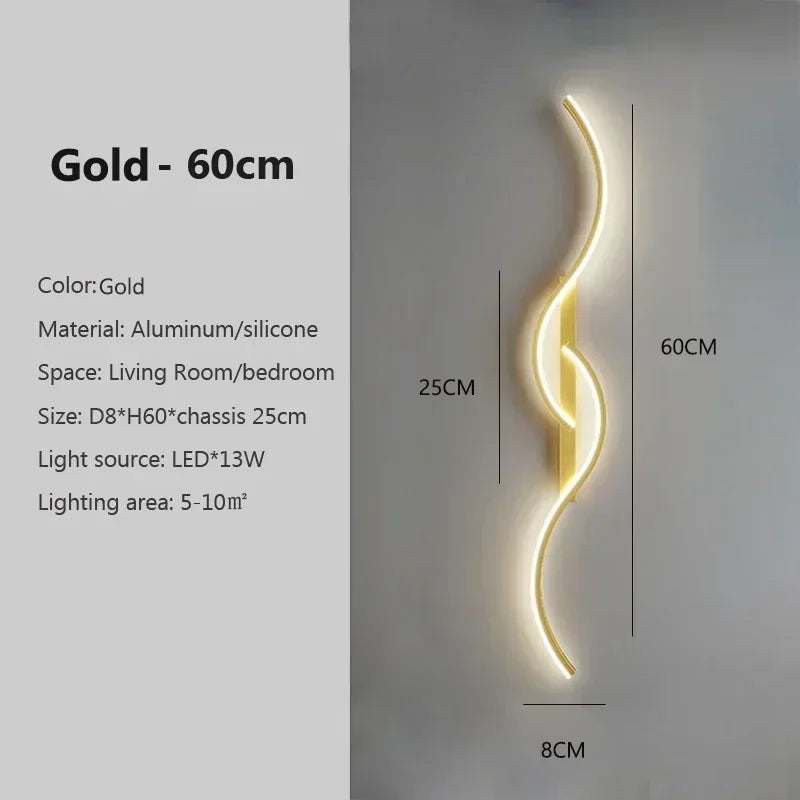 Modern LED Wall Sconce for Bedroom Bedside Living Room Corridor Wall Lamp Indoor Lighting Fixture