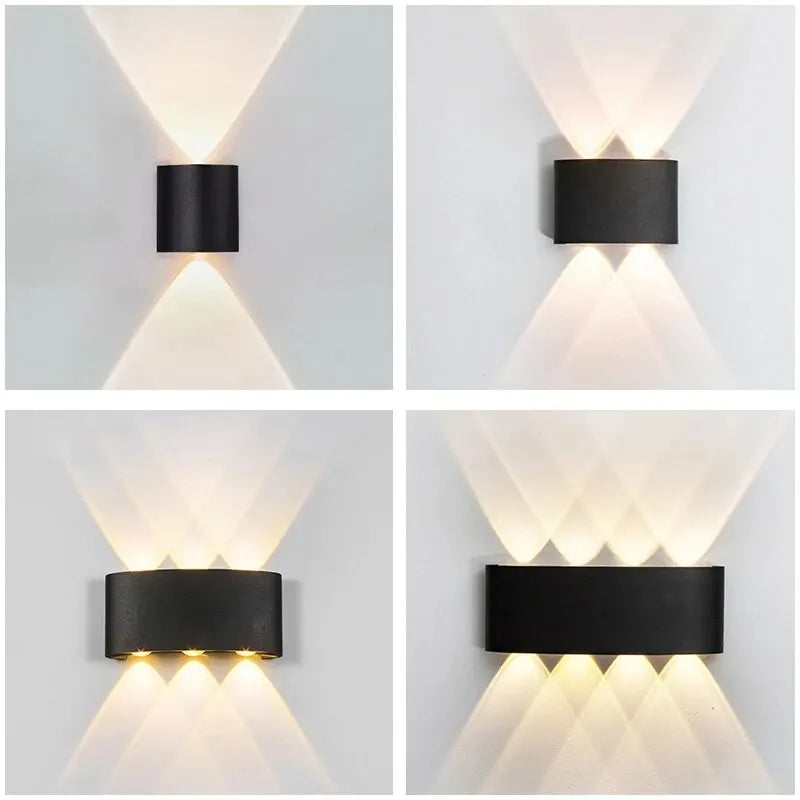 LED Wall Light Waterproof Outdoor Indoor Lighting IP65 AC86-265V 2W 4W for Garden Stair Night Light