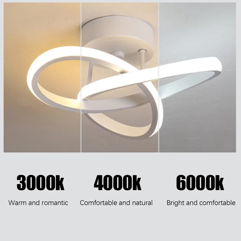 Modern LED Ceiling Light Corridor Lighting Fixture Minimalist Line Lamps Aisle Entryway Staircase Corner Indoor Lighting