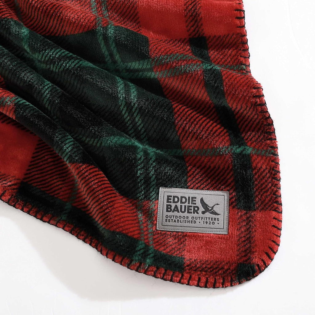 Eddie Bauer - Soft Throw Blanket, Reversible, for Bed & Couch, 60X70