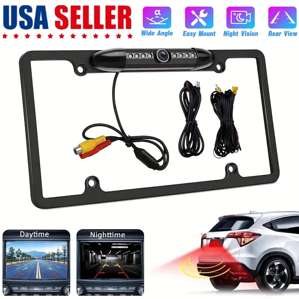 License Plate Backup Camera with Night Vision