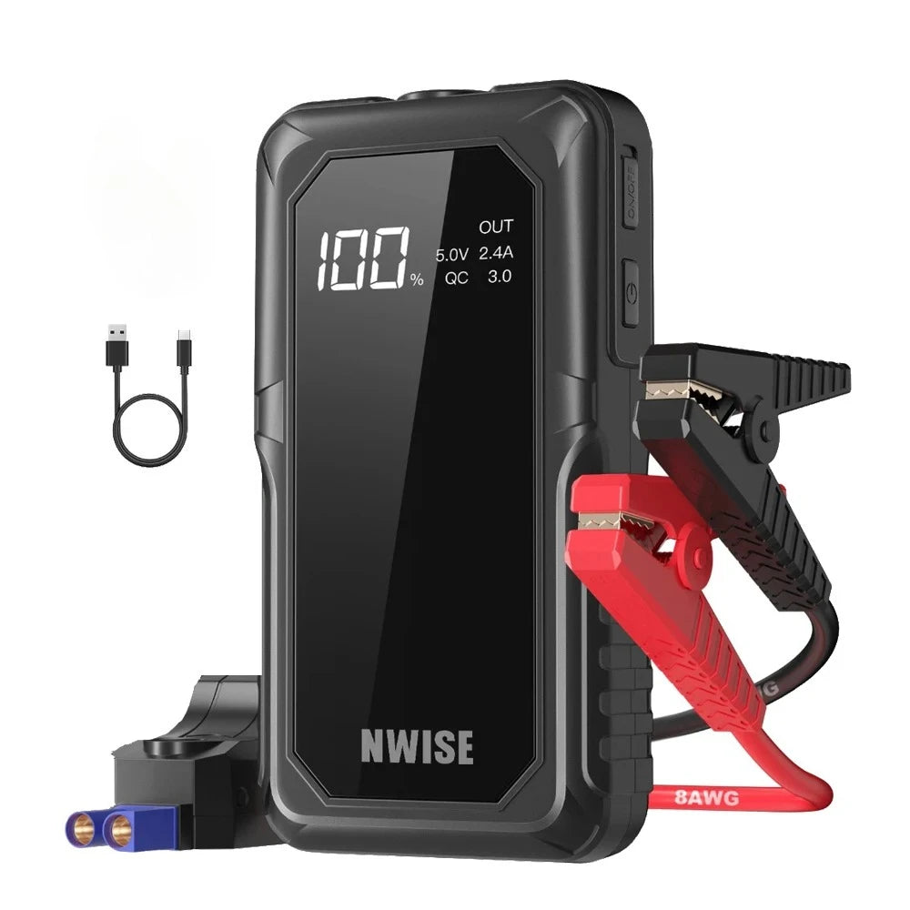 1600A Jump Starter with QC3.0 Fast Charging