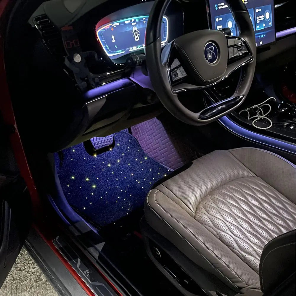 Fiber Optic Star Car Mats with App Control