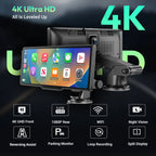 4K CarPlay Dash Cam with 10.26 Inch Touchscreen