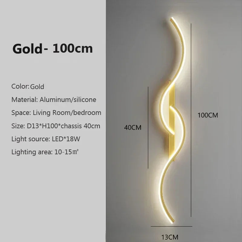 Modern LED Wall Sconce for Bedroom Bedside Living Room Corridor Wall Lamp Indoor Lighting Fixture