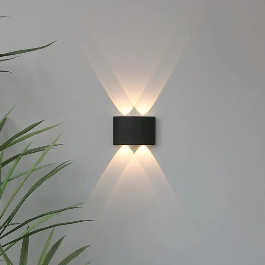 LED Wall Light Waterproof Outdoor Indoor Lighting IP65 AC86-265V 2W 4W for Garden Stair Night Light