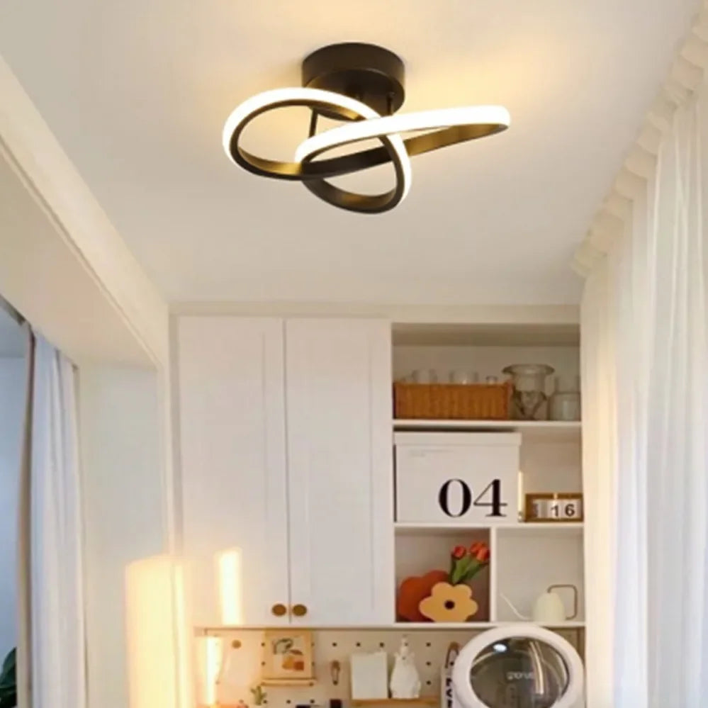 Modern LED Ceiling Light Corridor Lighting Fixture Minimalist Line Lamps Aisle Entryway Staircase Corner Indoor Lighting