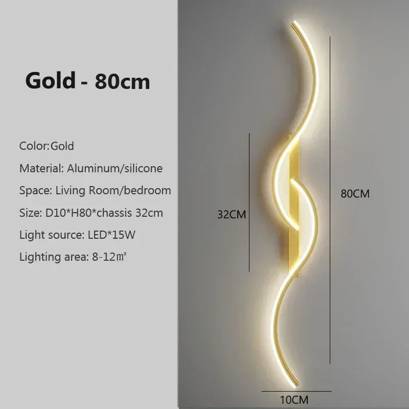 Modern LED Wall Sconce for Bedroom Bedside Living Room Corridor Wall Lamp Indoor Lighting Fixture