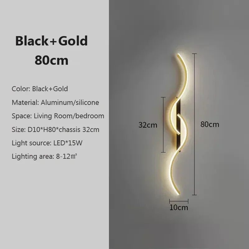 Modern LED Wall Sconce for Bedroom Bedside Living Room Corridor Wall Lamp Indoor Lighting Fixture