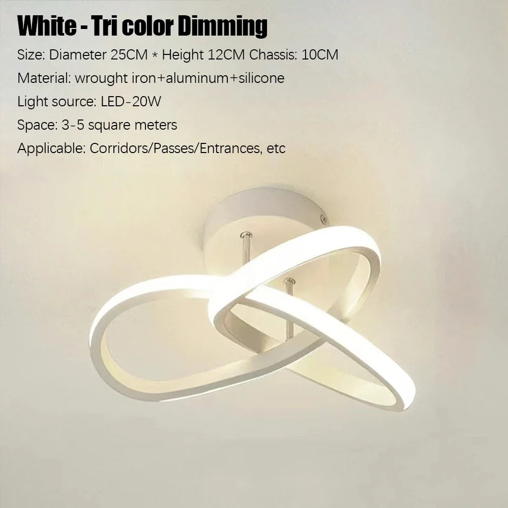Modern LED Ceiling Light Corridor Lighting Fixture Minimalist Line Lamps Aisle Entryway Staircase Corner Indoor Lighting