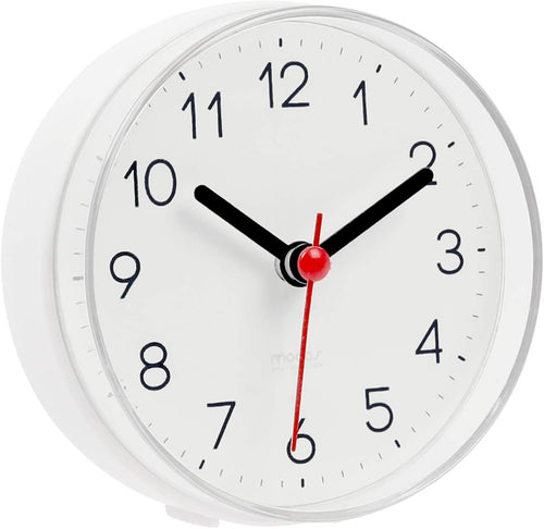 2WAY Silent Waterproof Bathroom Clock (White)