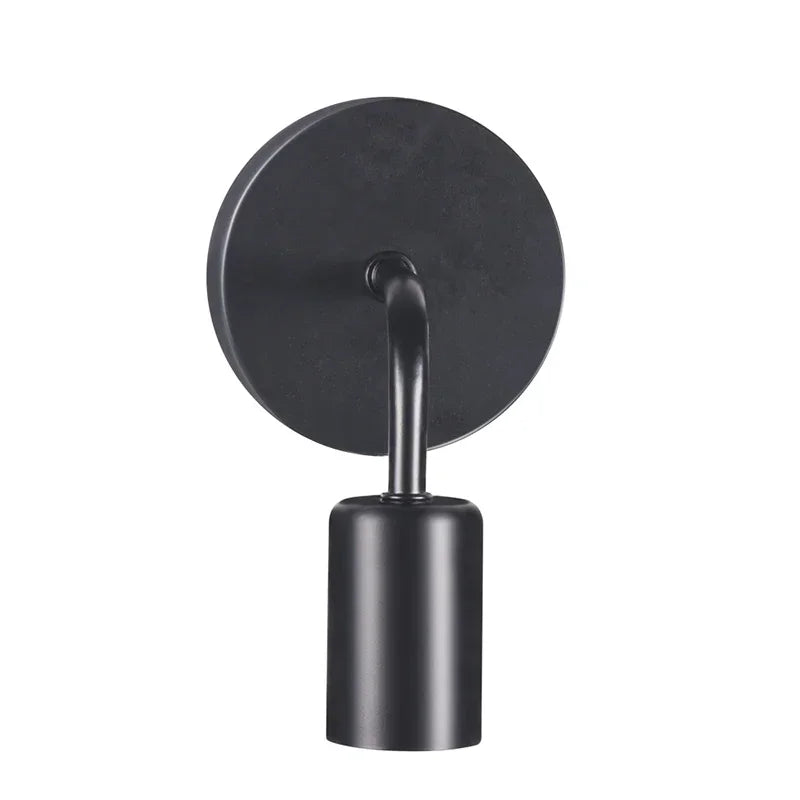 Retro E27 Wall Lamp Wrought Iron Wooden Modern Minimalist Lighting Fixture Living Room Bedroom Study Corridor Indoor Lighting