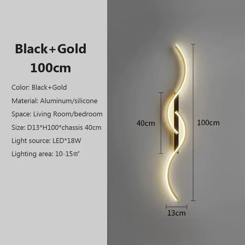 Modern LED Wall Sconce for Bedroom Bedside Living Room Corridor Wall Lamp Indoor Lighting Fixture